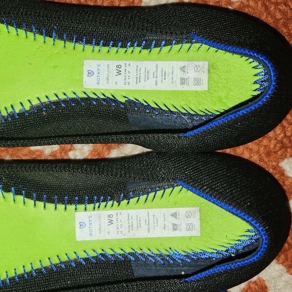 Rothy's black round toe flats size 8 - Picture 4 of 14